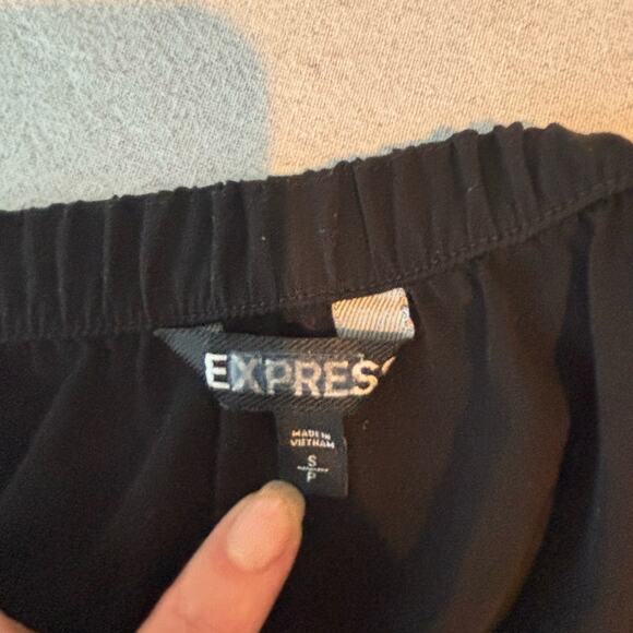 Express Black Women's Strapless Jumpsuit Size Small - Picture 2 of 5